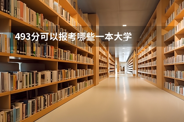 493分可以报考哪些一本大学