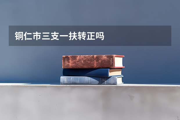 铜仁市三支一扶转正吗