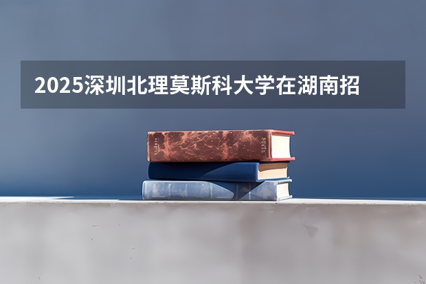 2025深圳北理莫斯科大学在湖南招生计划预测 大概招多少人