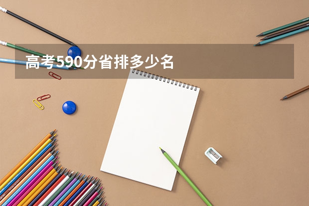 高考590分省排多少名