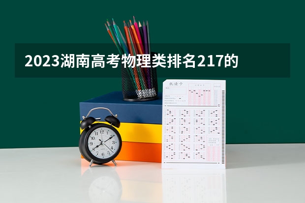 2023湖南高考物理类排名217的考生报什么大学好 学校往年录取分数线