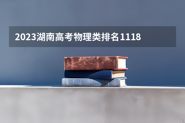 2023湖南高考物理类排名1118的考生报什么大学好 学校往年录取分数线