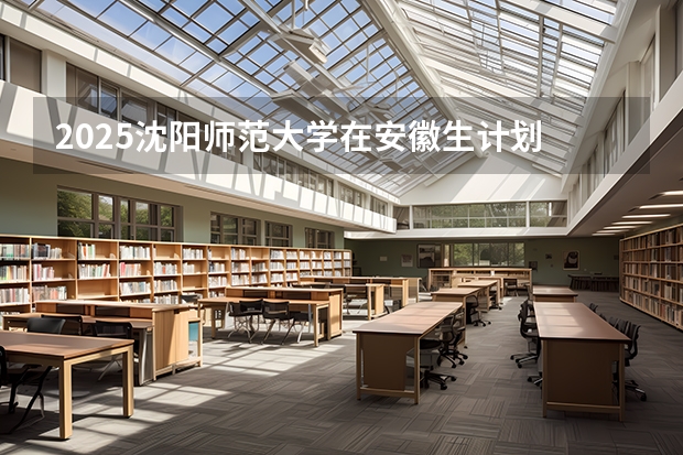 2025沈阳师范大学在安徽生计划 大概招多少人