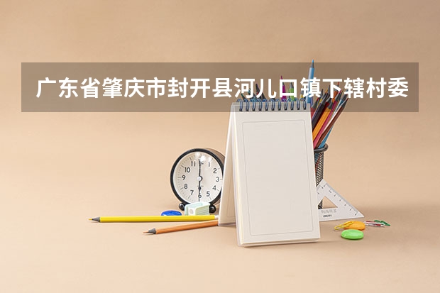 广东省肇庆市封开县河儿口镇下辖村委会有哪些？