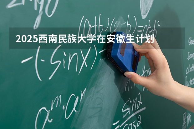 2025西南民族大学在安徽生计划 大概招多少人