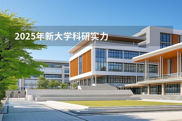 2025年新大学科研实力
