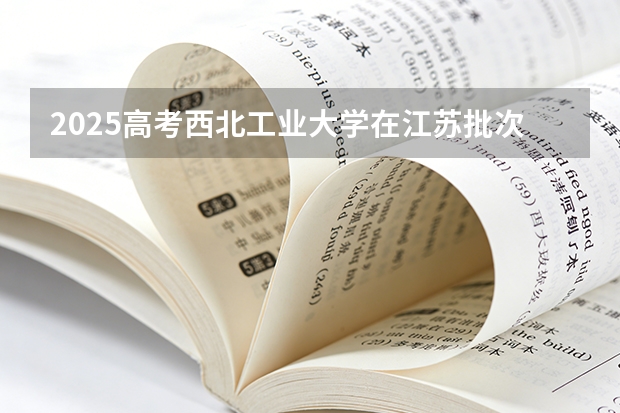 2025高考西北工业大学在江苏批次线差（2026参考）