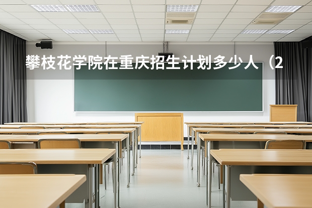 攀枝花学院在重庆招生计划多少人（2026参考）