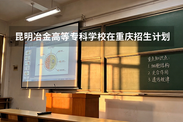 昆明冶金高等专科学校在重庆招生计划多少人（2026参考）