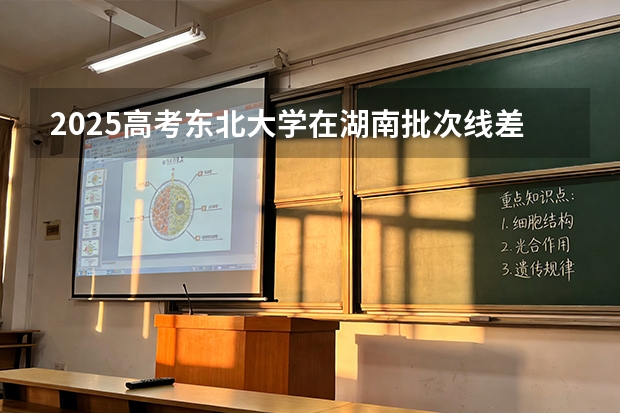 2025高考东北大学在湖南批次线差（2026参考）