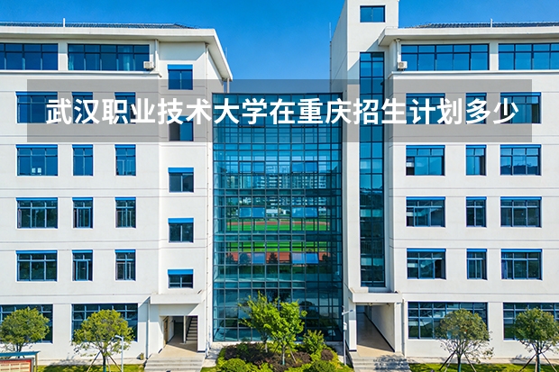 武汉职业技术大学在重庆招生计划多少人（2026参考）