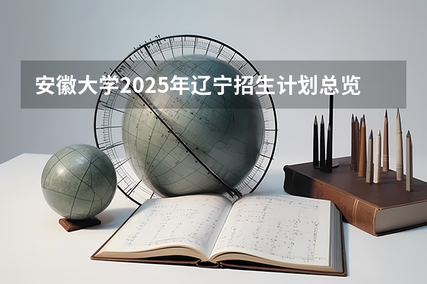 安徽大学2025年辽宁招生计划总览（2026高考志愿参考）