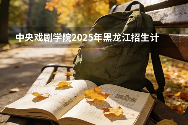 中央戏剧学院2025年黑龙江招生计划总览（2026高考志愿参考）