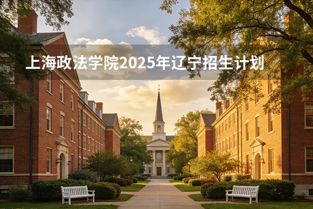 上海政法学院2025年辽宁招生计划总览（2026高考志愿参考）
