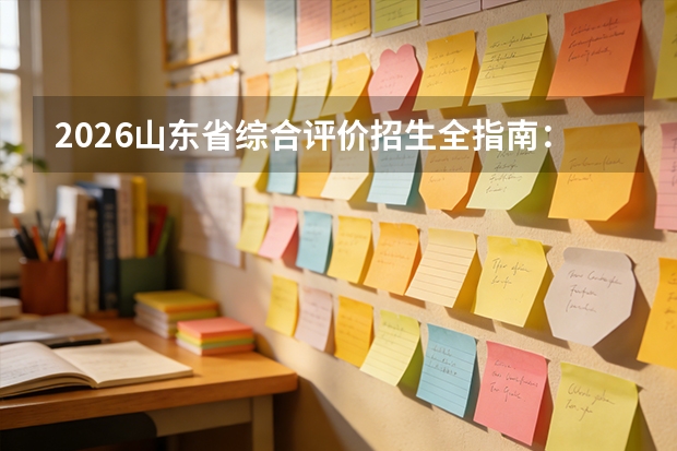 2026山东省综合评价招生全指南：8所院校名单、报名时间与综合分算法