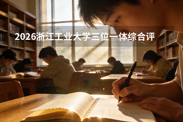 2026浙江工业大学三位一体综合评价招生全指南（面向浙江省）