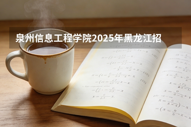 泉州信息工程学院2025年黑龙江招生计划总览（2026高考志愿参考）