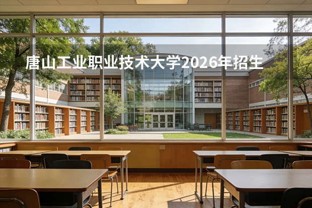 唐山工业职业技术大学2026年招生计划及双高建设解读
