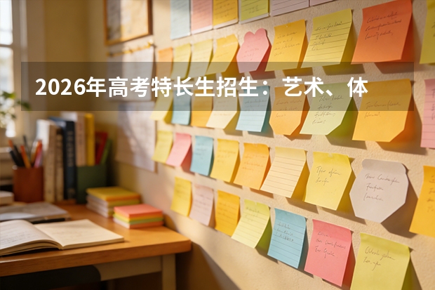 2026年高考特长生招生：艺术、体育、科技特长生降分政策