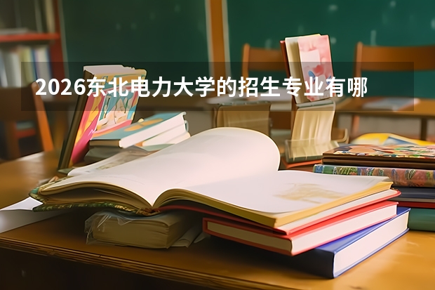 2026东北电力大学的招生专业有哪些，优势专业