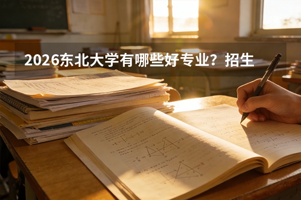 2026东北大学有哪些好专业？招生专业与工科优势专业