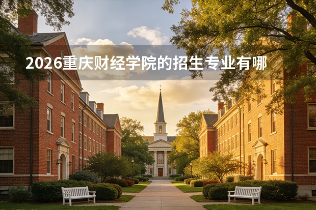 2026重庆财经学院的招生专业有哪些，优势专业