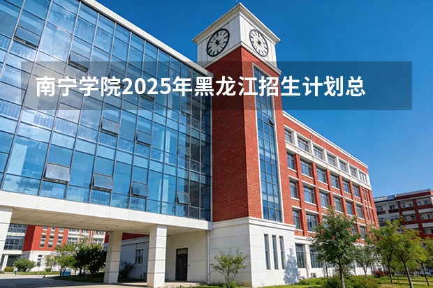南宁学院2025年黑龙江招生计划总览（2026高考志愿参考）