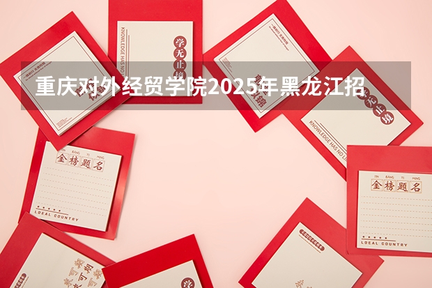 重庆对外经贸学院2025年黑龙江招生计划总览（2026高考志愿参考）