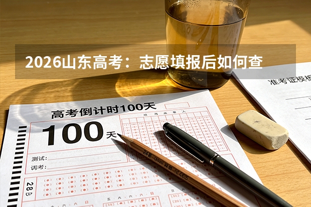 2026山东高考：志愿填报后如何查询录取结果