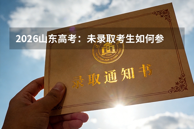 2026山东高考：未录取考生如何参加征集志愿