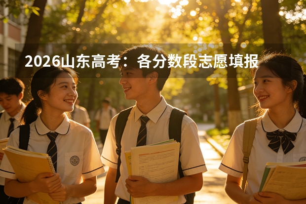 2026山东高考：各分数段志愿填报常见问题答疑