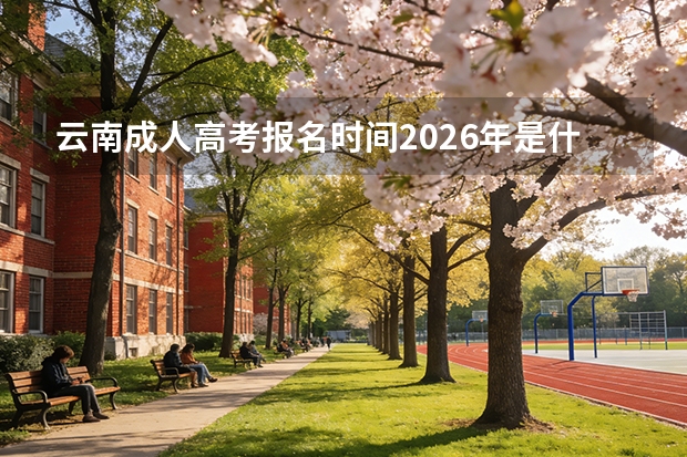 云南成人高考报名时间2026年是什么时候？