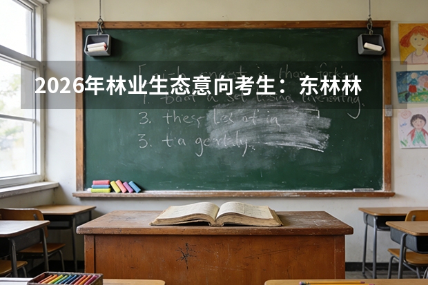 2026年林业生态意向考生：东林林业工程与北林风景园林的林学细分