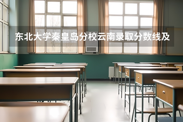 东北大学秦皇岛分校云南录取分数线及招生人数