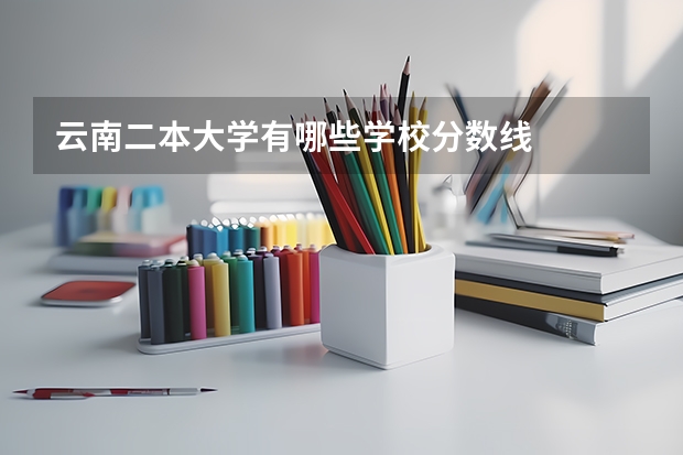 云南二本大学有哪些学校分数线