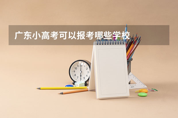 广东小高考可以报考哪些学校