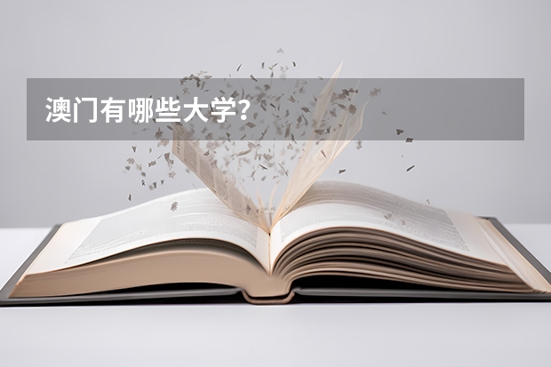 澳门有哪些大学？