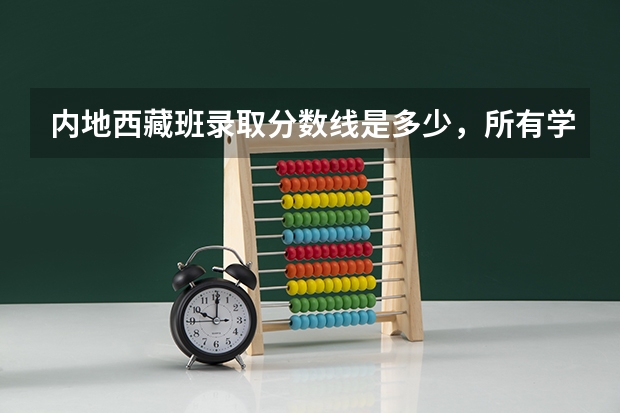 内地西藏班录取分数线是多少，所有学校？