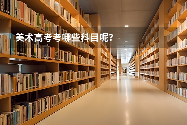 美术高考考哪些科目呢？