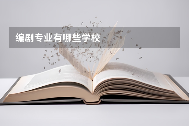 编剧专业有哪些学校