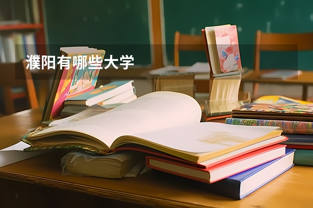 濮阳有哪些大学