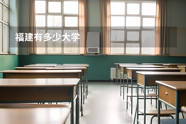 福建有多少大学