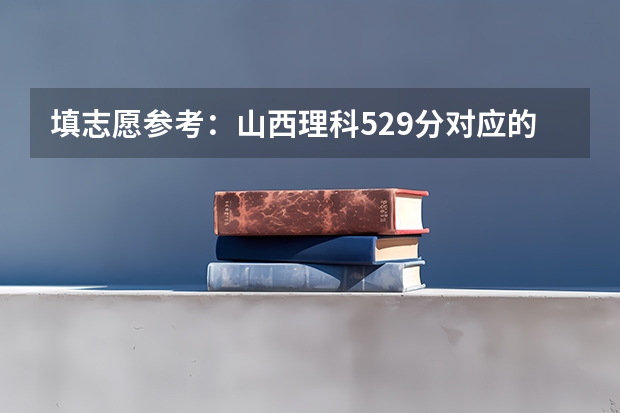 填志愿参考:山西理科529分对应的大学(填志愿参考:山西理科450分对应的大学)