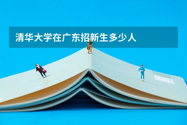 清华大学在广东招新生多少人