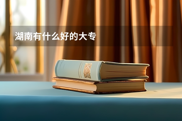 湖南有什么好的大专