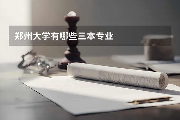 郑州大学有哪些三本专业